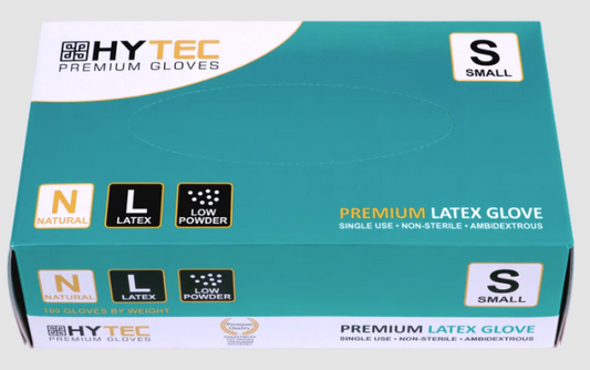 Hytec Natural Latex Gloves - Large