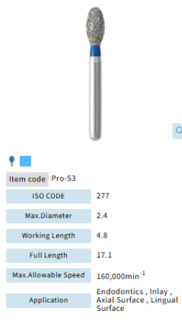 Mani Dia Bur Procera PRO-S3