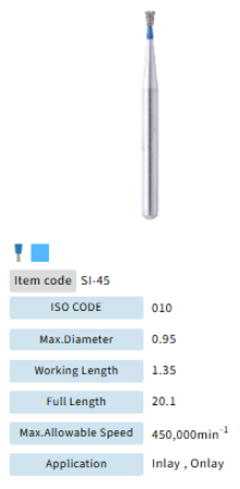 Mani Dia Bur Single Inverted Cone SI-45