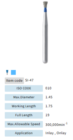Mani Dia Bur Single Inverted Cone SI-47