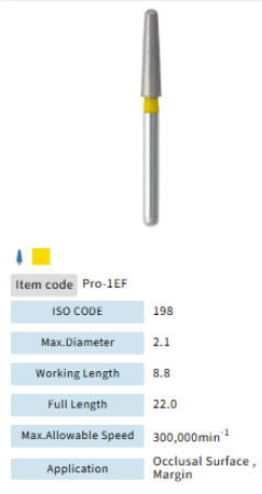 Mani Dia Bur Procera PRO-1EF