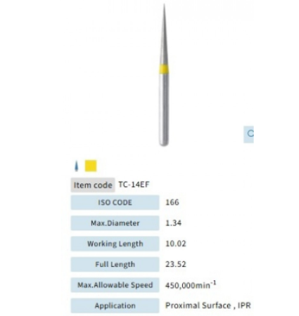 Mani Diamond Bur Extra Fine TC-14EF