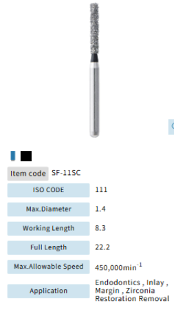 Mani Dia Bur Super Coarse SF-11SC