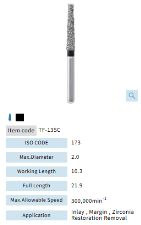 Mani Dia Bur Super Coarse TF-13SC
