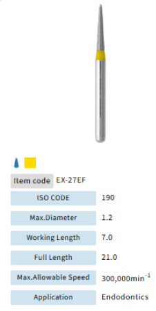 Mani Dia Bur Extra Shape EX-27EF